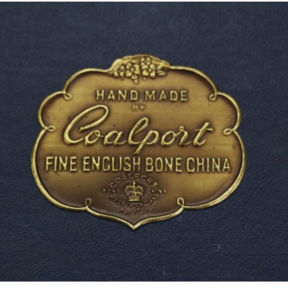 Coalport Elite Gold Bone China Set Made in England Cigarette Holder Two Ashtrays - Picture 13 of 14